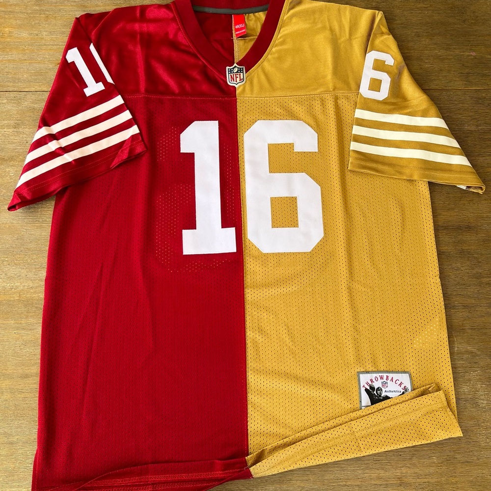 MENS JOE MONTANA SAN FRANCISCO 49ERS JERSEY XL